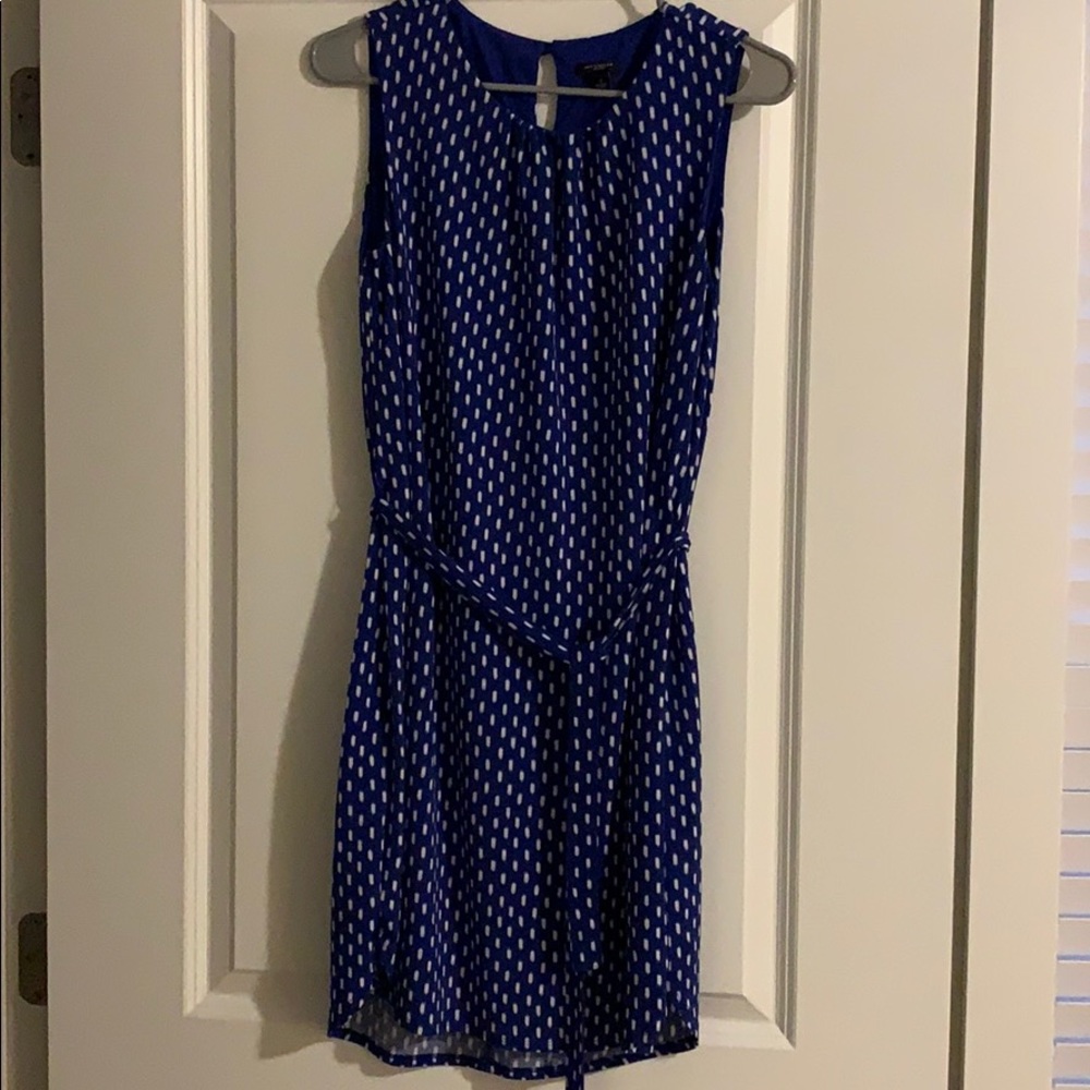 Ann Taylor belted sleeveless dress